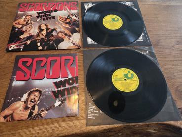 Scorpions – World Wide Live 1985 	Harvest – 1C 164 24 0343 3 Doppel LP Deutsche Pressung VG+/VG+